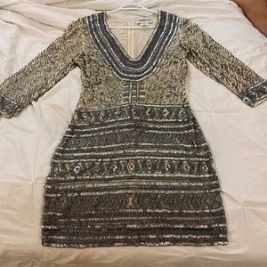 Sherri Hill Low Neck Homecoming Dress